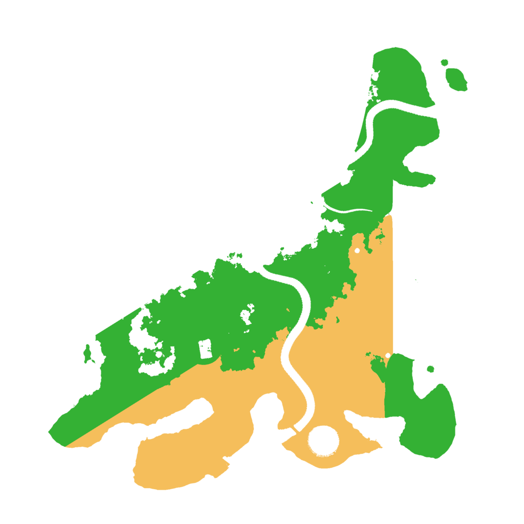 Biome Rust Map: Procedural Map, Size: 3000, Seed: 73878