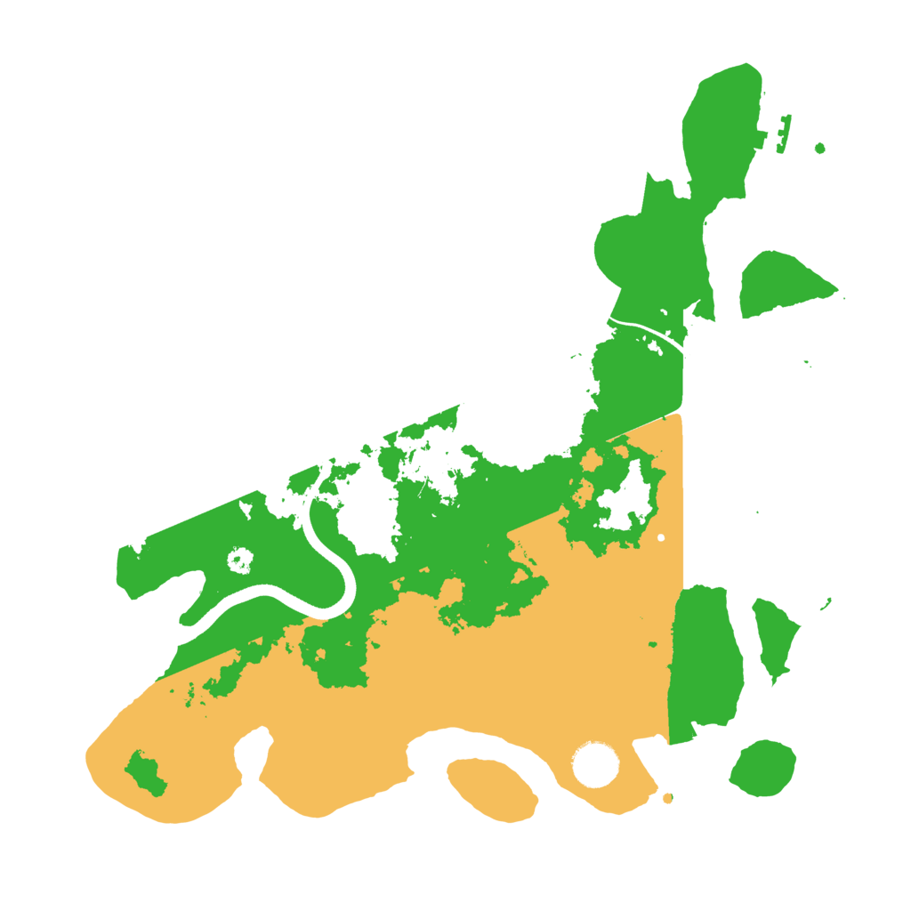 Biome Rust Map: Procedural Map, Size: 3500, Seed: 393596971
