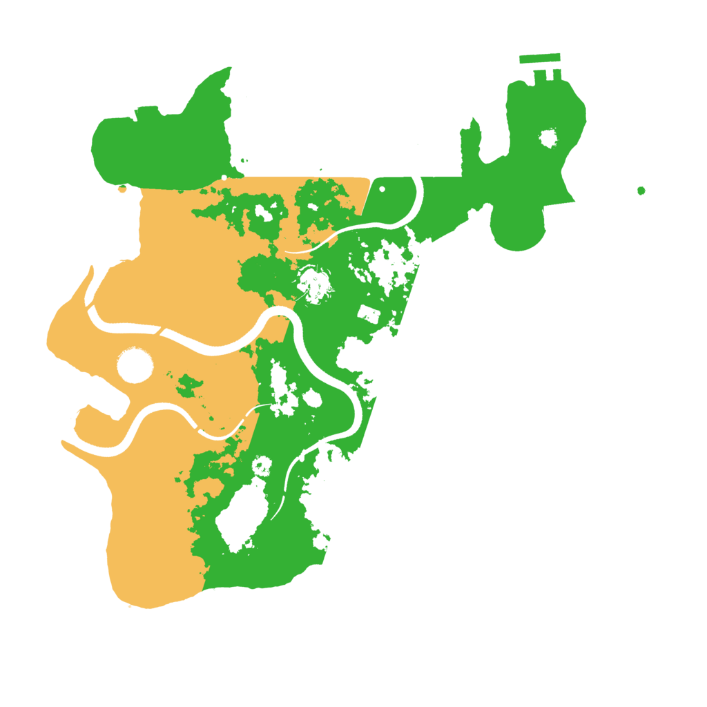 Biome Rust Map: Procedural Map, Size: 3500, Seed: 2136782