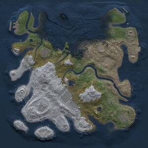Thumbnail Rust Map: Procedural Map, Size: 3500, Seed: 470075959, 14 Monuments