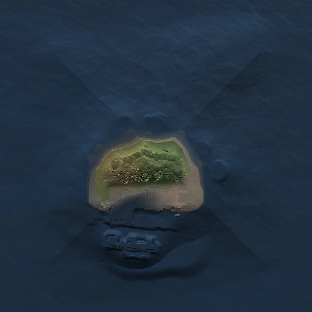 Rust Map: Procedural Map, Size: 1000, Seed: 9434330, 2 Monuments