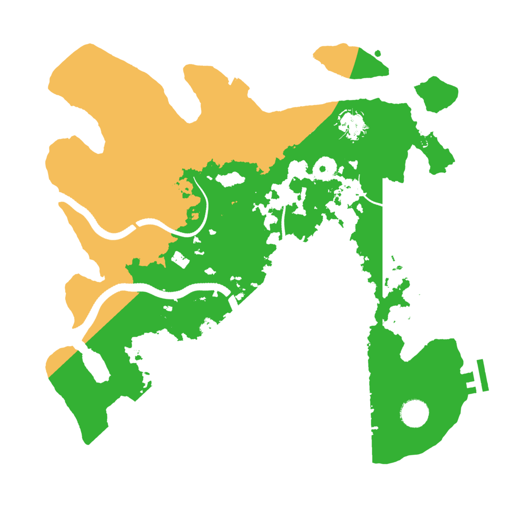Biome Rust Map: Procedural Map, Size: 3200, Seed: 409664