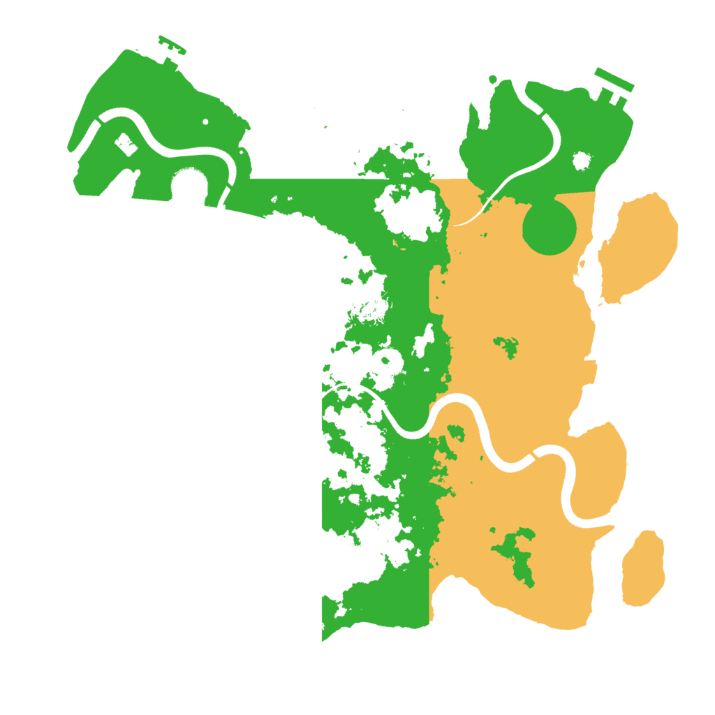 Biome Rust Map: Procedural Map, Size: 3500, Seed: 1034804710