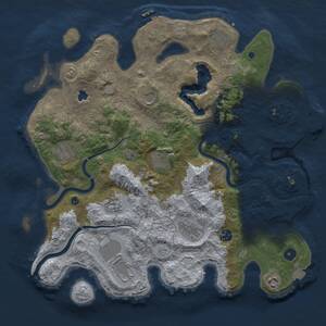 Thumbnail Rust Map: Procedural Map, Size: 4000, Seed: 1742790558, 16 Monuments