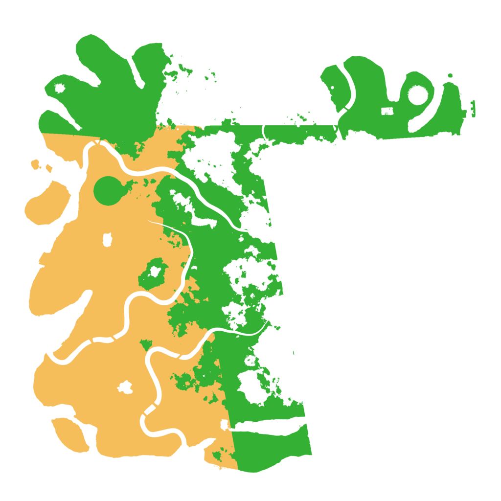 Biome Rust Map: Procedural Map, Size: 4500, Seed: 332872702