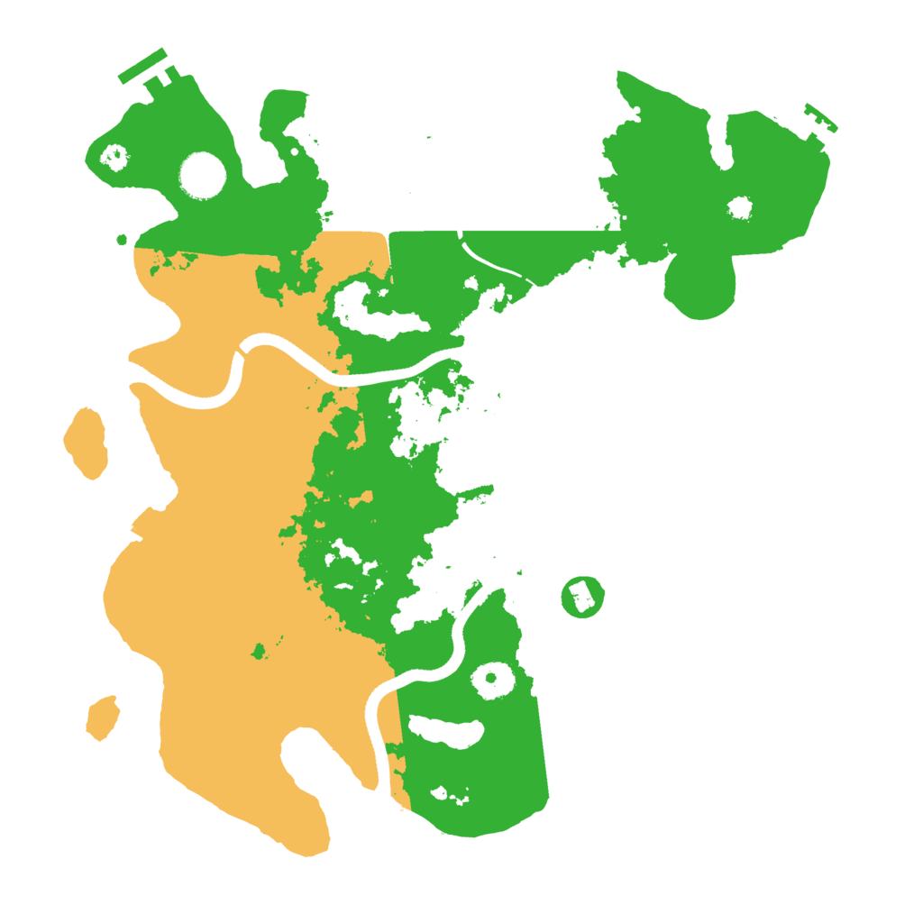 Biome Rust Map: Procedural Map, Size: 3500, Seed: 124662010