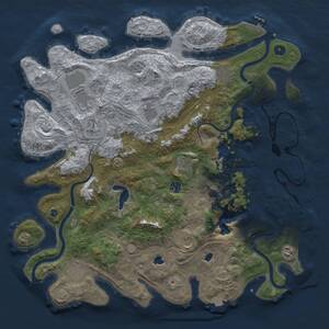 Thumbnail Rust Map: Procedural Map, Size: 4500, Seed: 1751701266, 16 Monuments