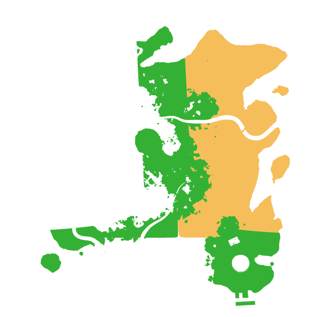 Biome Rust Map: Procedural Map, Size: 3300, Seed: 943373283