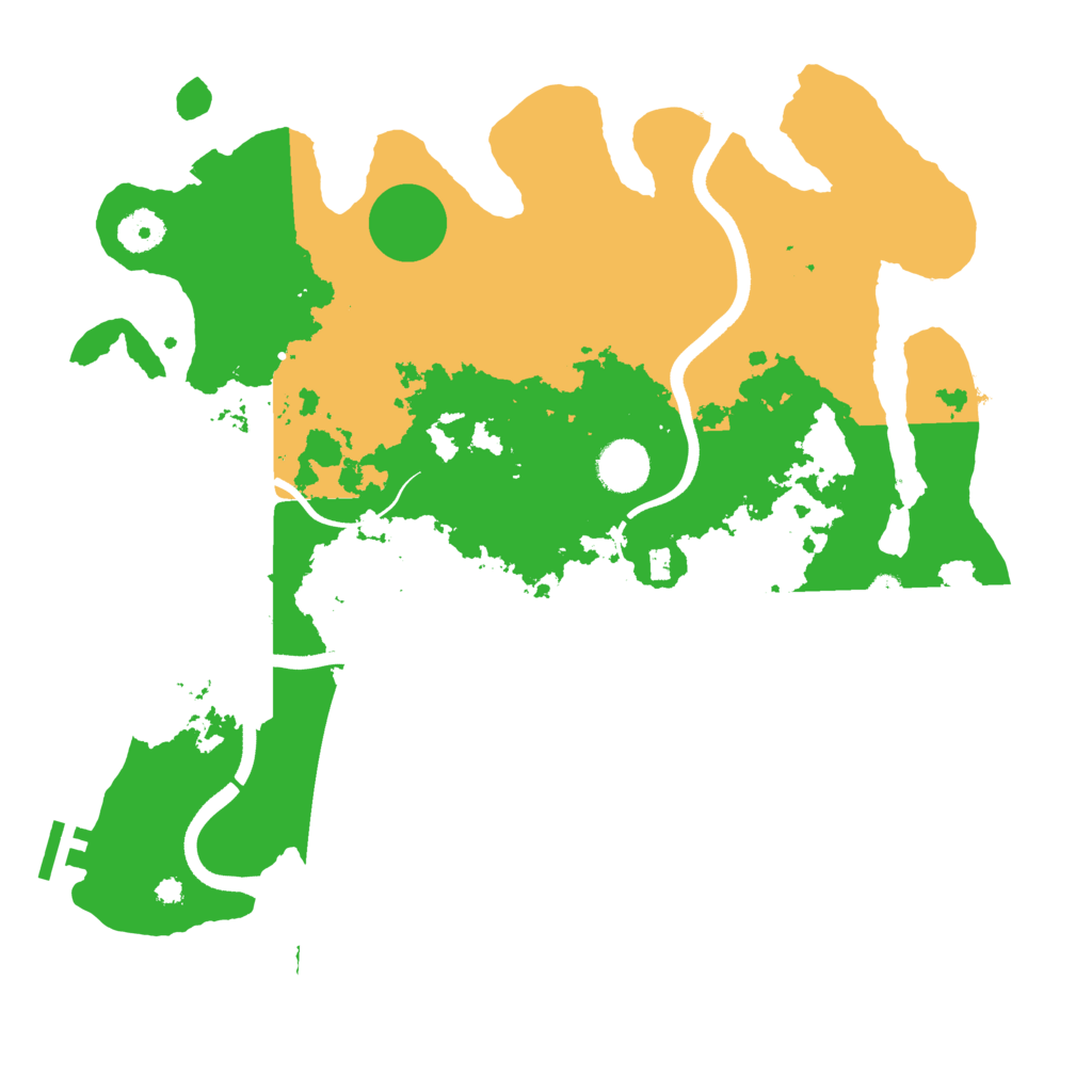 Biome Rust Map: Procedural Map, Size: 3700, Seed: 1283265185
