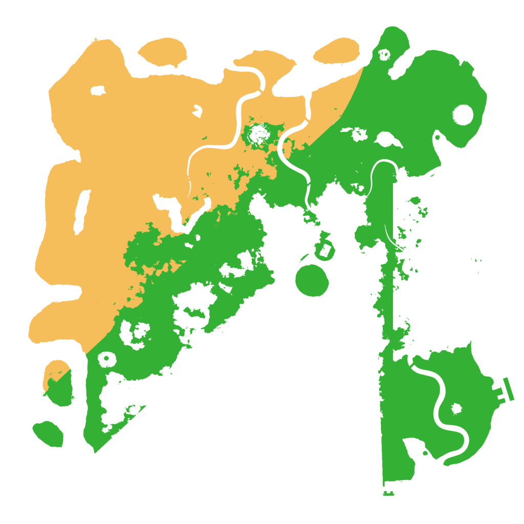 Biome Rust Map: Procedural Map, Size: 4500, Seed: 18524755
