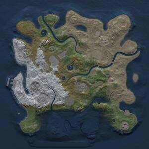 Thumbnail Rust Map: Procedural Map, Size: 3700, Seed: 1472977665, 16 Monuments