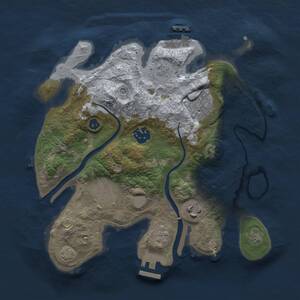 Thumbnail Rust Map: Procedural Map, Size: 2800, Seed: 1943522043, 11 Monuments