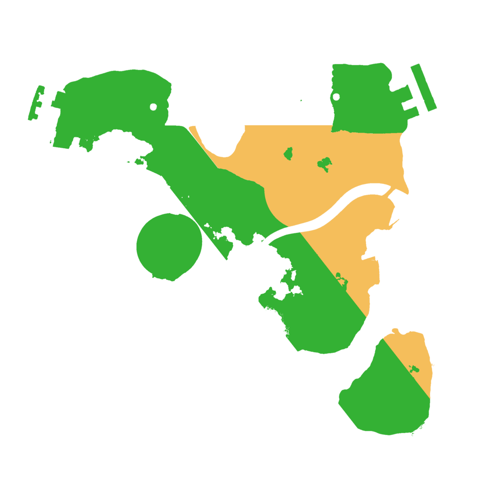 Biome Rust Map: Procedural Map, Size: 2100, Seed: 2315211