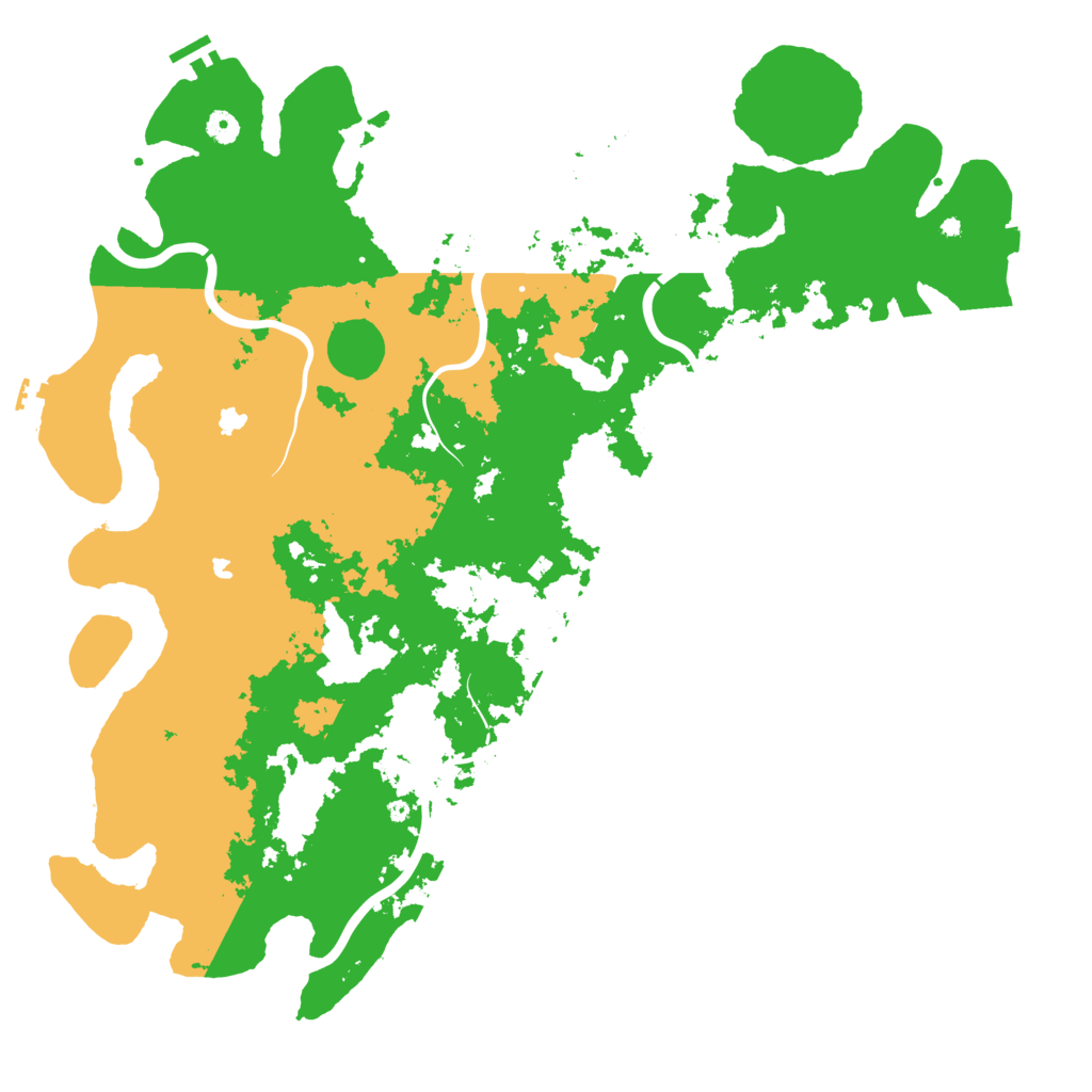Biome Rust Map: Procedural Map, Size: 5000, Seed: 4303204