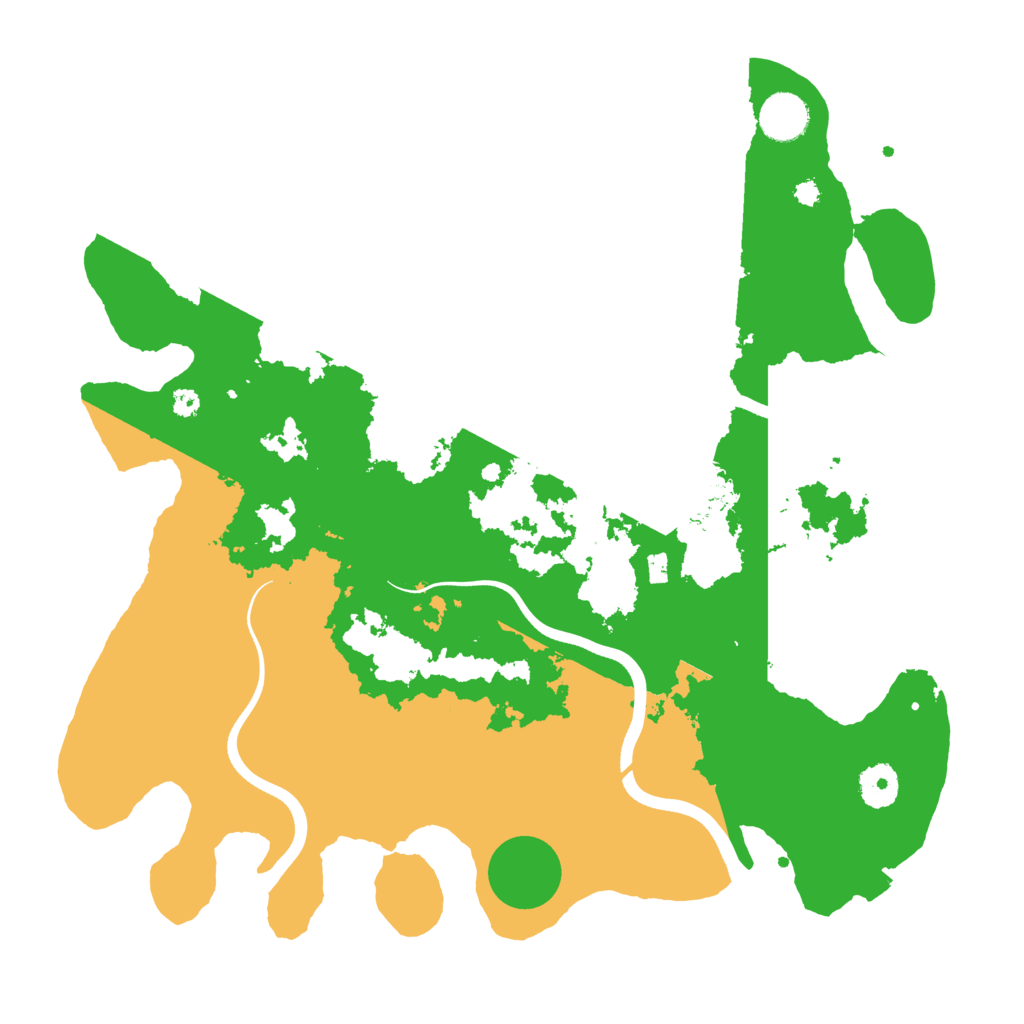 Biome Rust Map: Procedural Map, Size: 3700, Seed: 142427864