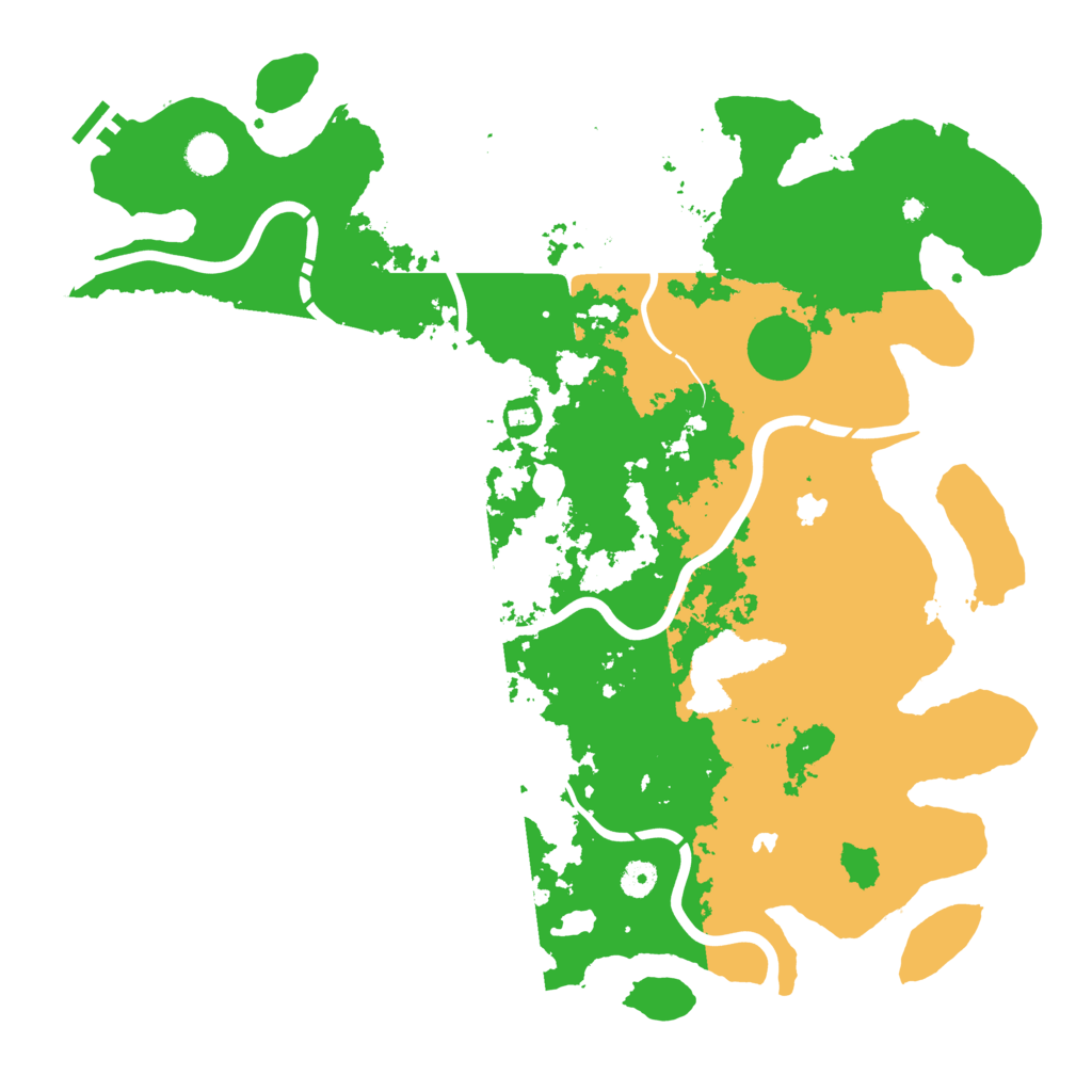 Biome Rust Map: Procedural Map, Size: 4500, Seed: 1969761073