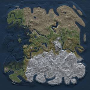 Thumbnail Rust Map: Procedural Map, Size: 5000, Seed: 502977220, 17 Monuments