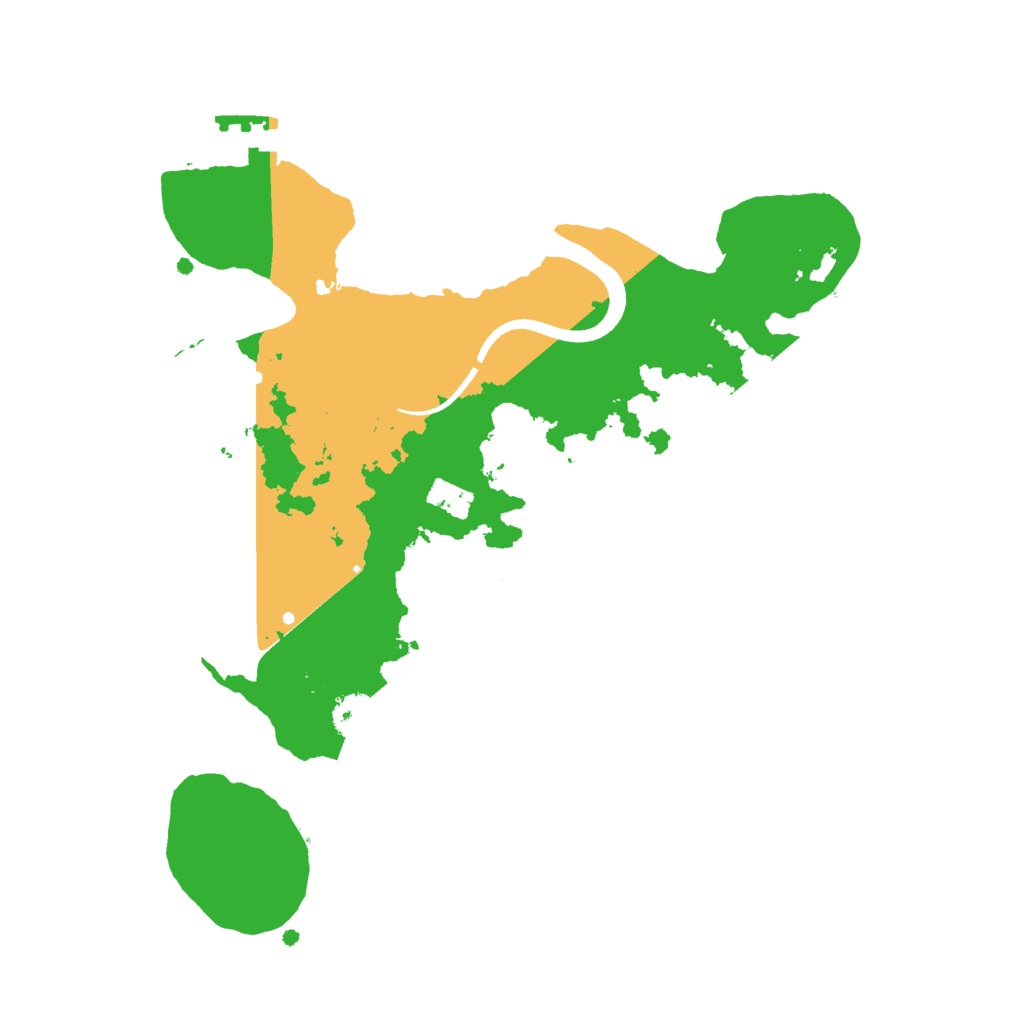 Biome Rust Map: Procedural Map, Size: 2500, Seed: 313231