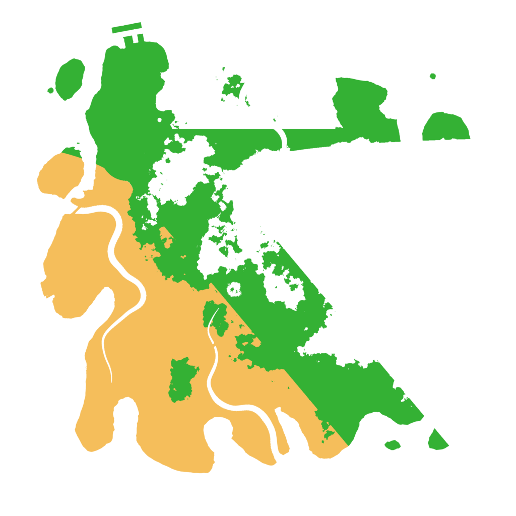 Biome Rust Map: Procedural Map, Size: 3500, Seed: 1972377764