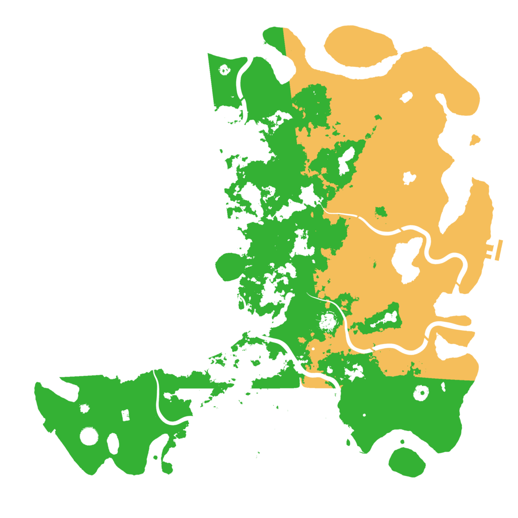 Biome Rust Map: Procedural Map, Size: 5000, Seed: 8313377