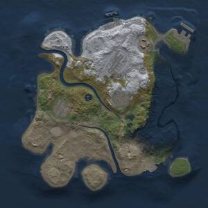 Thumbnail Rust Map: Procedural Map, Size: 2750, Seed: 5771, 11 Monuments
