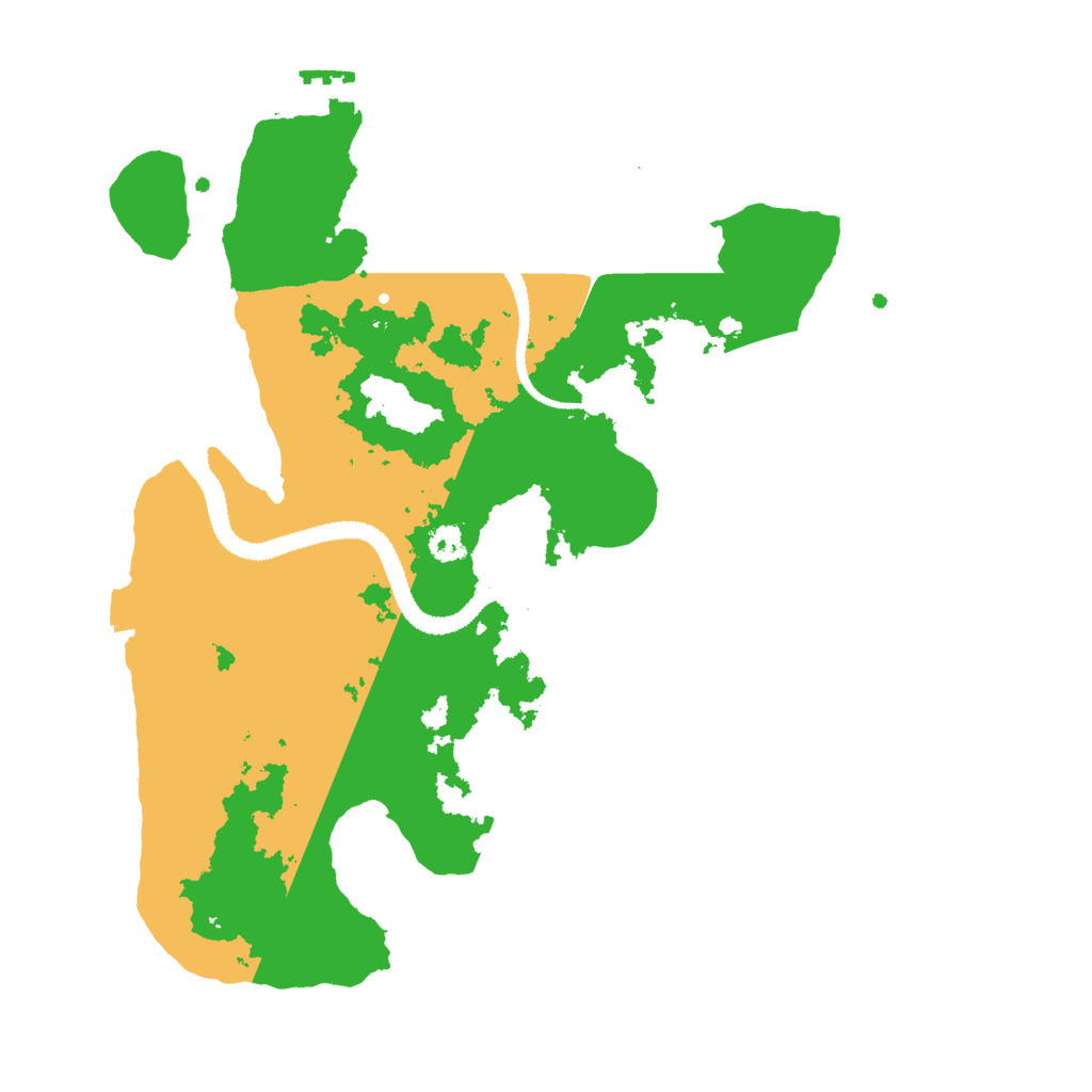 Biome Rust Map: Procedural Map, Size: 3000, Seed: 134311221