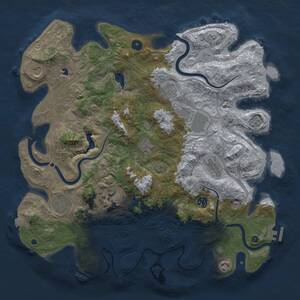 Thumbnail Rust Map: Procedural Map, Size: 4250, Seed: 903565675, 16 Monuments