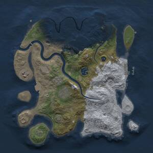 Thumbnail Rust Map: Procedural Map, Size: 3000, Seed: 210444265, 11 Monuments