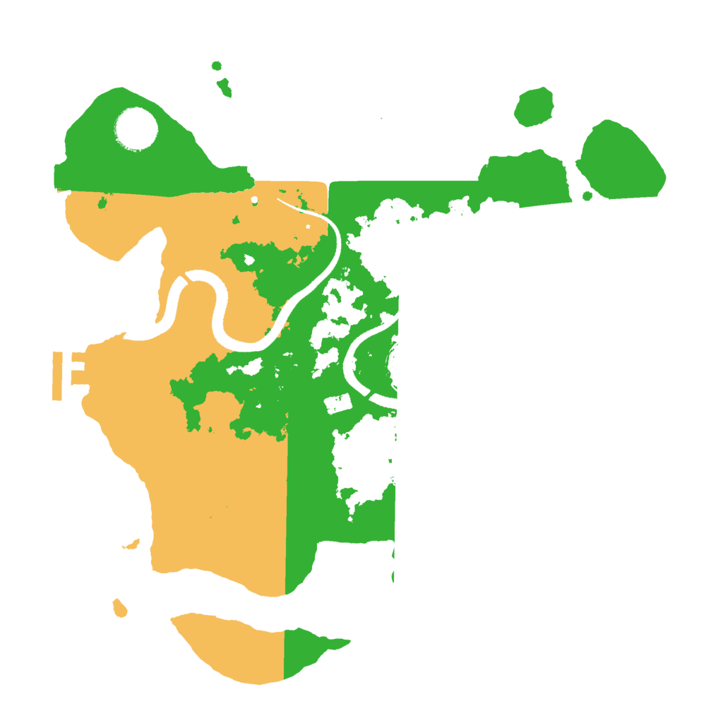Biome Rust Map: Procedural Map, Size: 3000, Seed: 21309