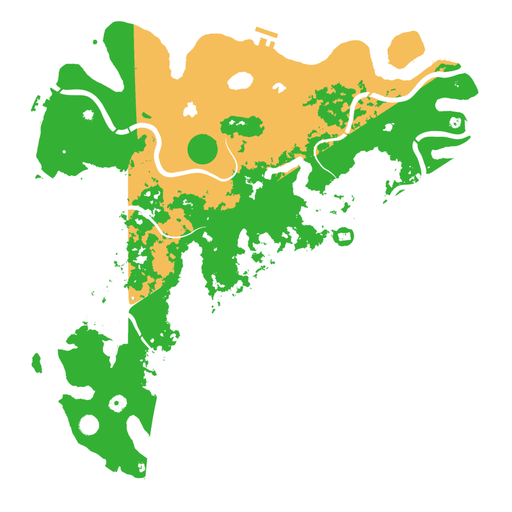 Biome Rust Map: Procedural Map, Size: 4500, Seed: 561622315