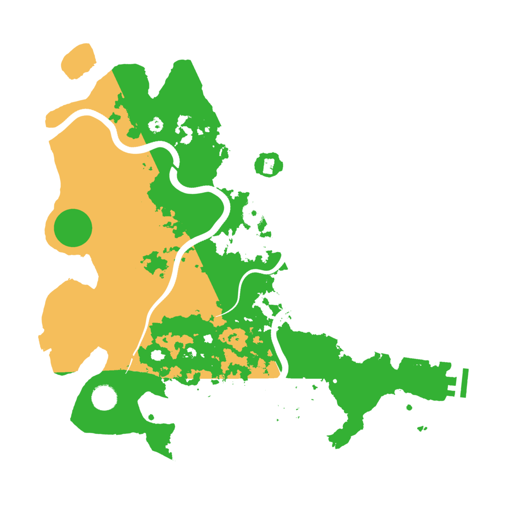 Biome Rust Map: Procedural Map, Size: 3500, Seed: 1457834924