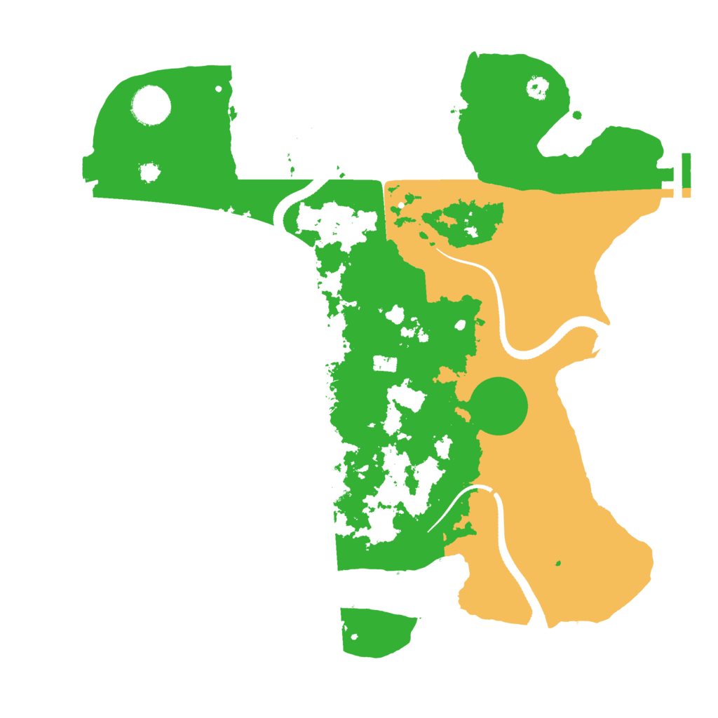 Biome Rust Map: Procedural Map, Size: 3250, Seed: 650727110