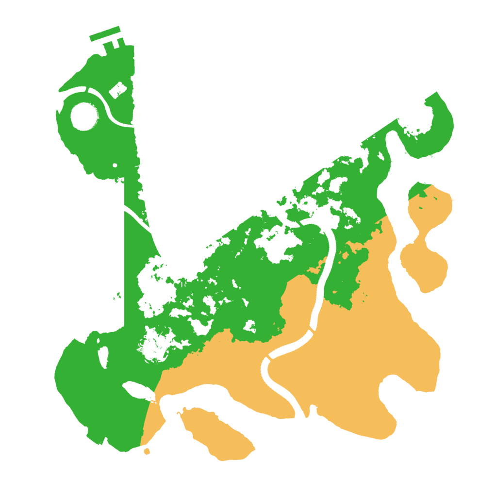 Biome Rust Map: Procedural Map, Size: 3200, Seed: 450147354