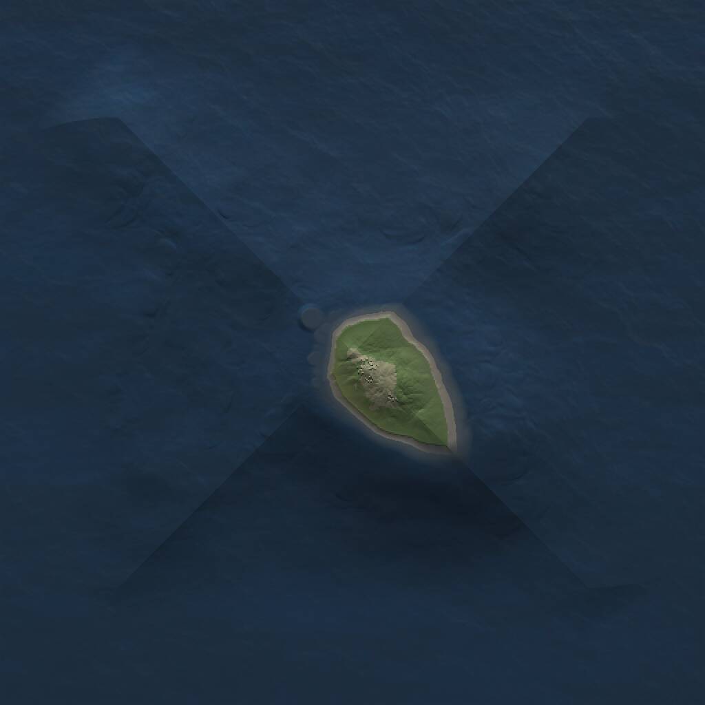 Rust Map: Procedural Map, Size: 1000, Seed: 1075941990, 1 Monuments
