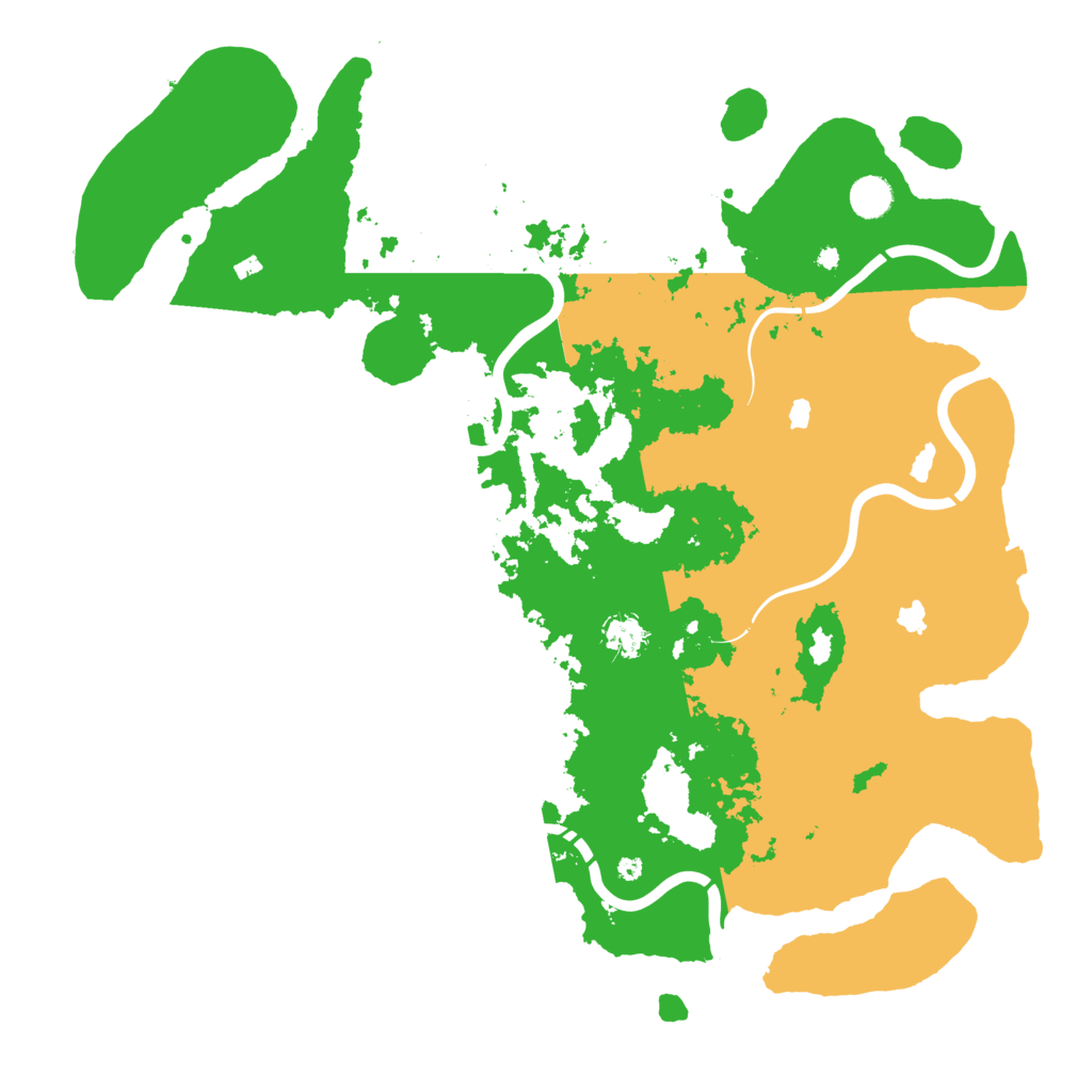 Biome Rust Map: Procedural Map, Size: 4500, Seed: 163753155
