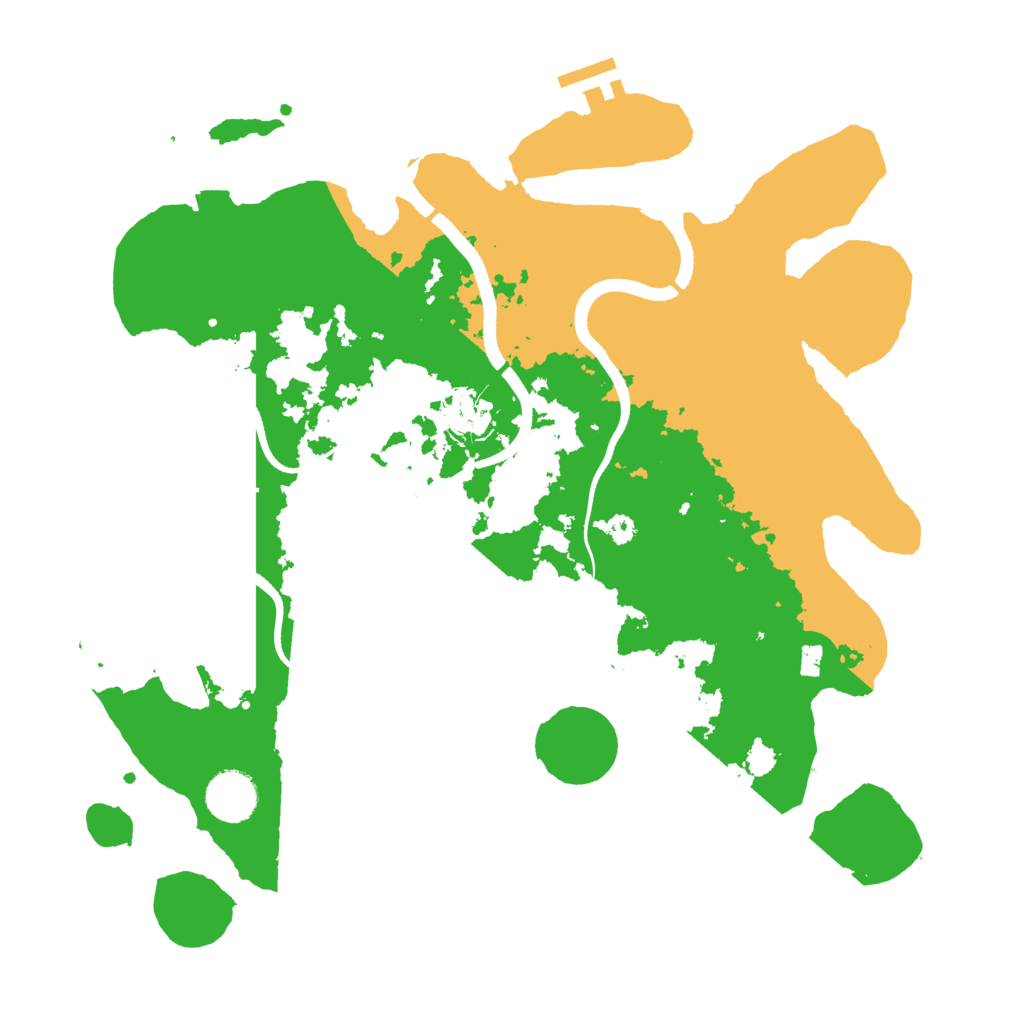 Biome Rust Map: Procedural Map, Size: 3500, Seed: 183746291