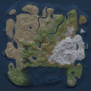 Thumbnail Rust Map: Procedural Map, Size: 4000, Seed: 1571790181, 18 Monuments