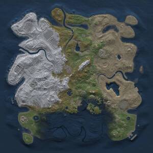 Thumbnail Rust Map: Procedural Map, Size: 4250, Seed: 965153441, 18 Monuments