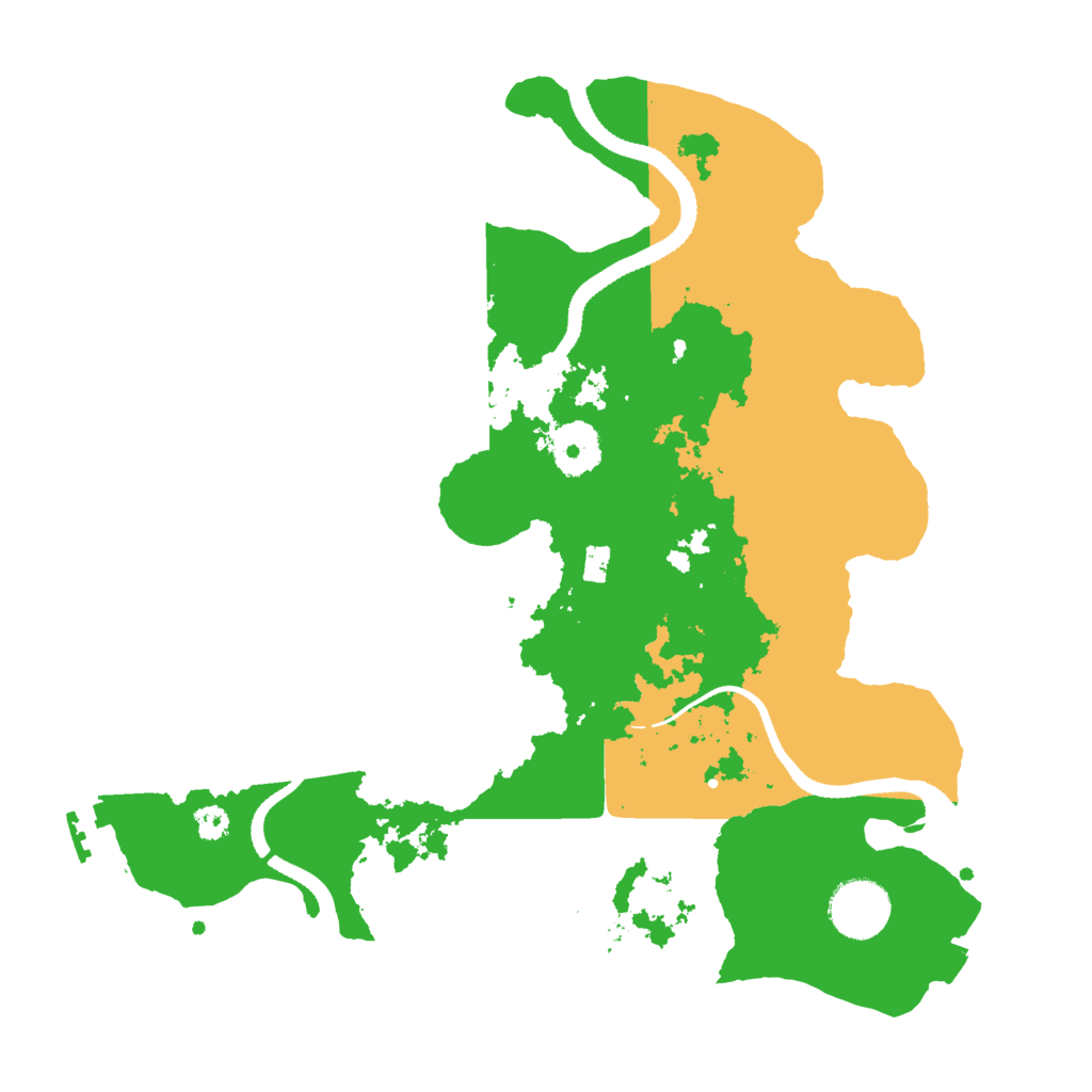 Biome Rust Map: Procedural Map, Size: 3200, Seed: 90641