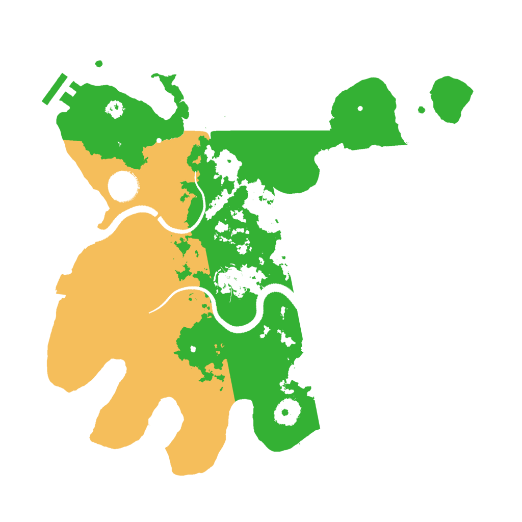Biome Rust Map: Procedural Map, Size: 3000, Seed: 402462796