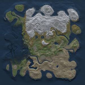 Thumbnail Rust Map: Procedural Map, Size: 4250, Seed: 1011339074, 16 Monuments