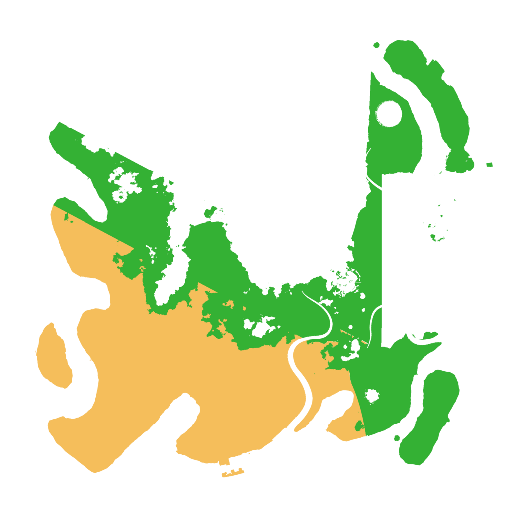 Biome Rust Map: Procedural Map, Size: 3500, Seed: 32933