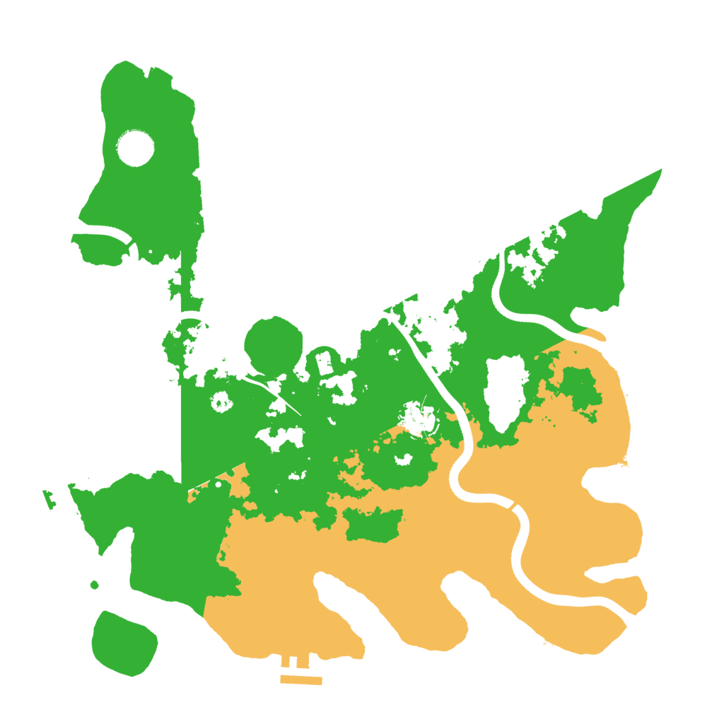 Biome Rust Map: Procedural Map, Size: 3500, Seed: 182220208