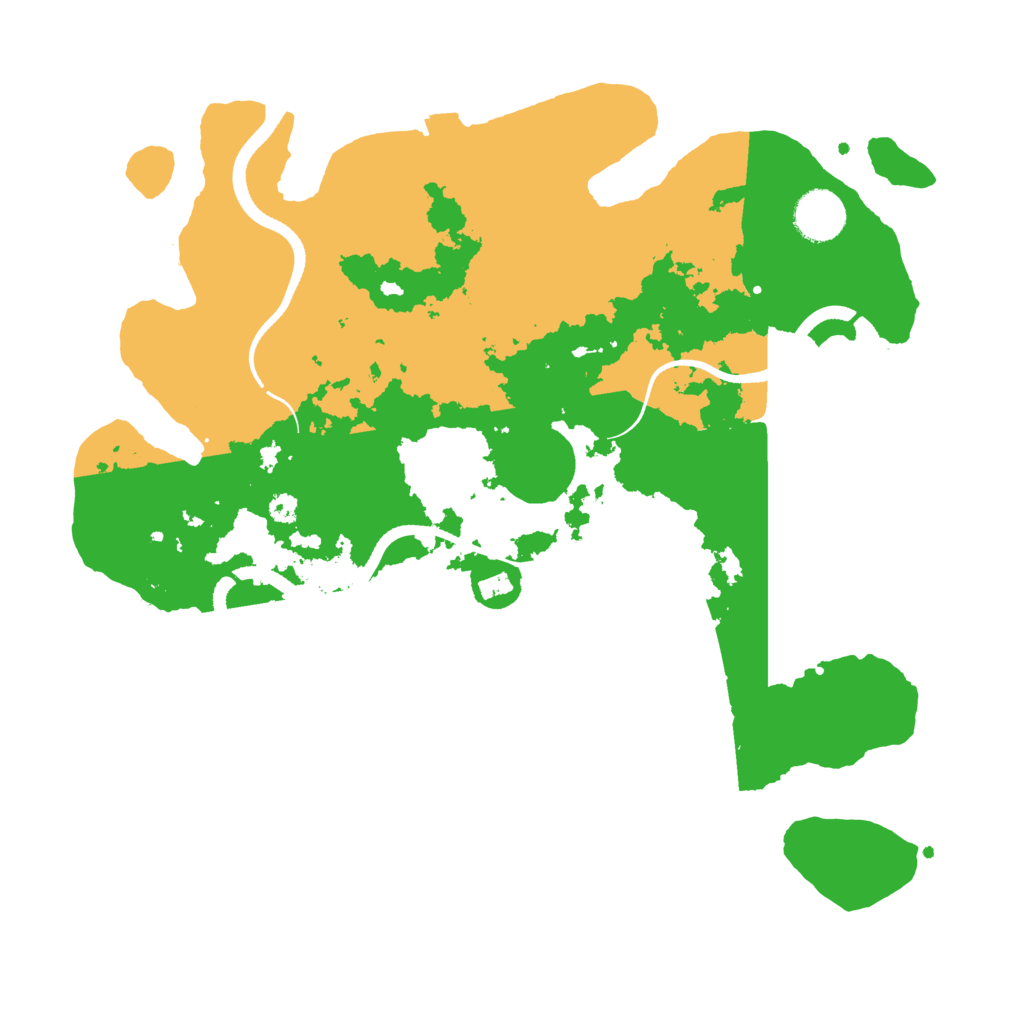 Biome Rust Map: Procedural Map, Size: 3500, Seed: 192761357