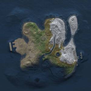 Thumbnail Rust Map: Procedural Map, Size: 2200, Seed: 1258568219, 5 Monuments