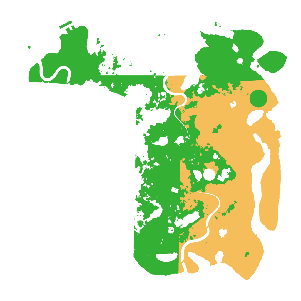 Biome Rust Map: Procedural Map, Size: 4500, Seed: 199921637