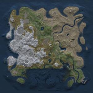 Thumbnail Rust Map: Procedural Map, Size: 4000, Seed: 575167, 16 Monuments