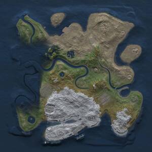 Thumbnail Rust Map: Procedural Map, Size: 3000, Seed: 389595932, 11 Monuments