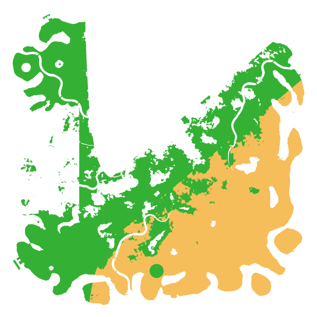 Biome Rust Map: Procedural Map, Size: 6000, Seed: 2036559317