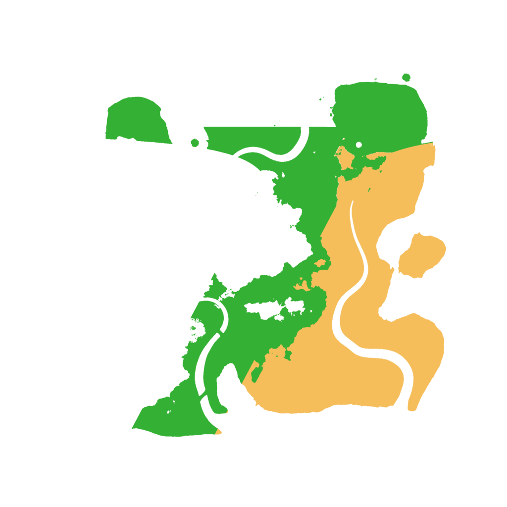 Biome Rust Map: Procedural Map, Size: 2500, Seed: 1010869433